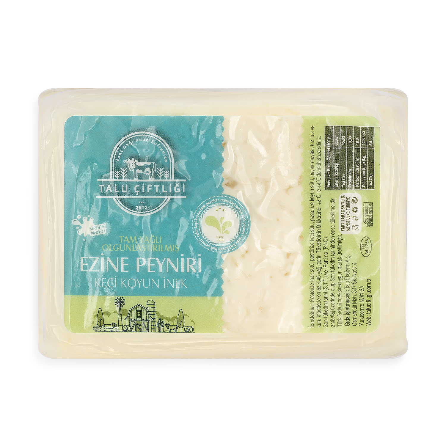 Talu Koyun-Keçi-İnek Ezine Peyniri 500 gr