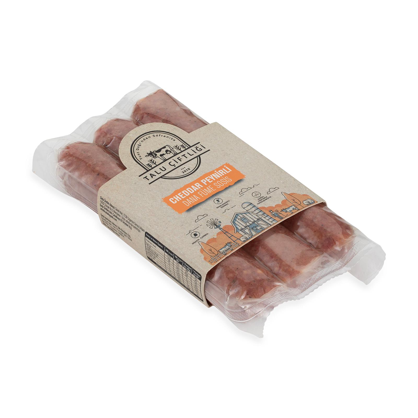 Cheddar Peynirli Dana Füme Sosis