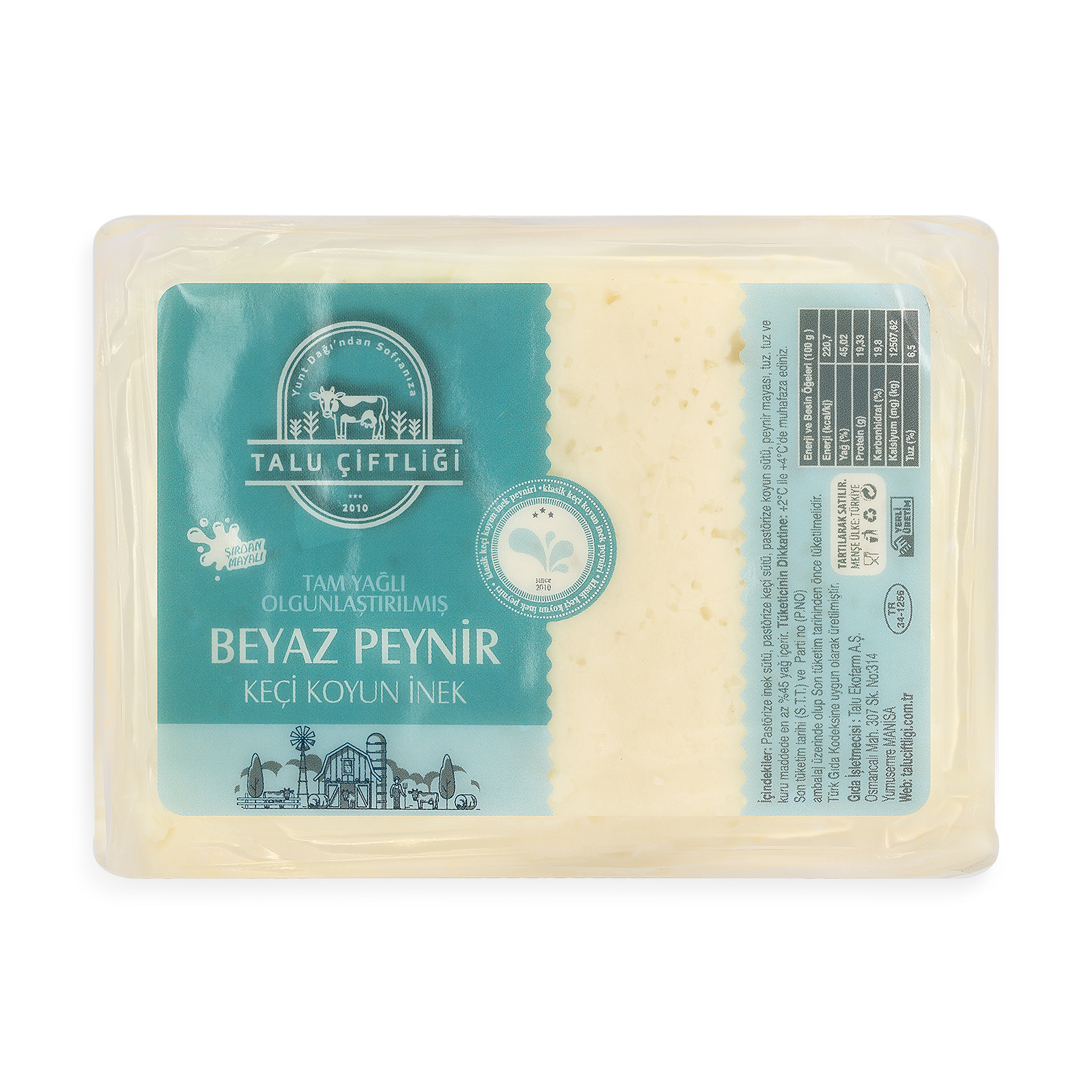Talu Koyun-Keçi-İnek Beyaz Peyniri 500 gr